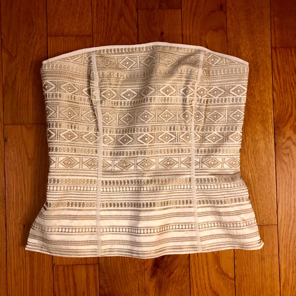 White House Black Market Sleeveless Corset Top